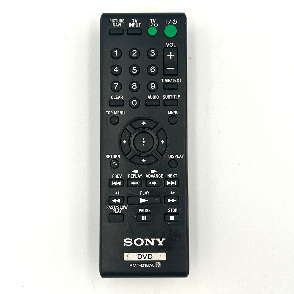Genuine Sony DVD Player Remote RMT-D187A OEM Tested‎ Works DVP-NS710H CX777ES